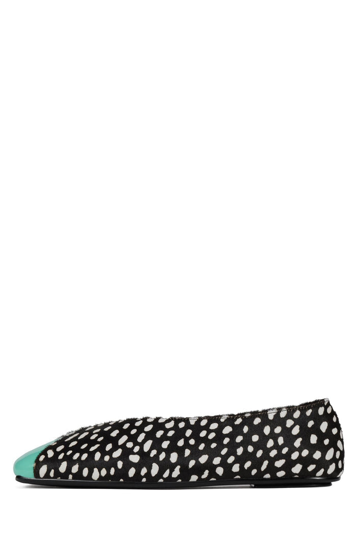 Black White Dot Teal / 5