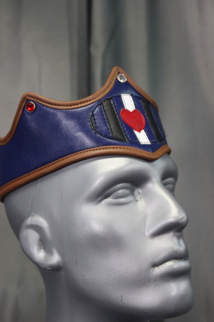 Leather Pride Flag Crown