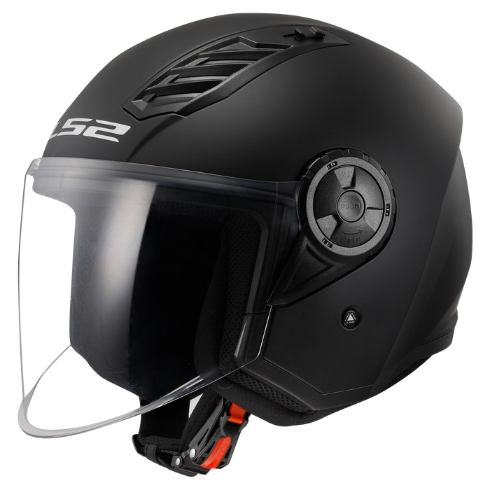 LS2 OF616 Airflow II Solid Matt Black