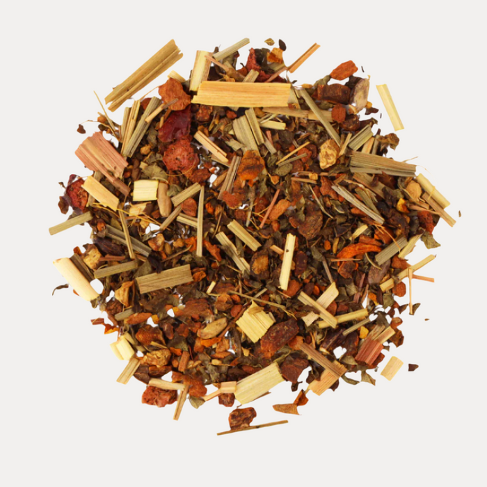 a pile of dried herbs