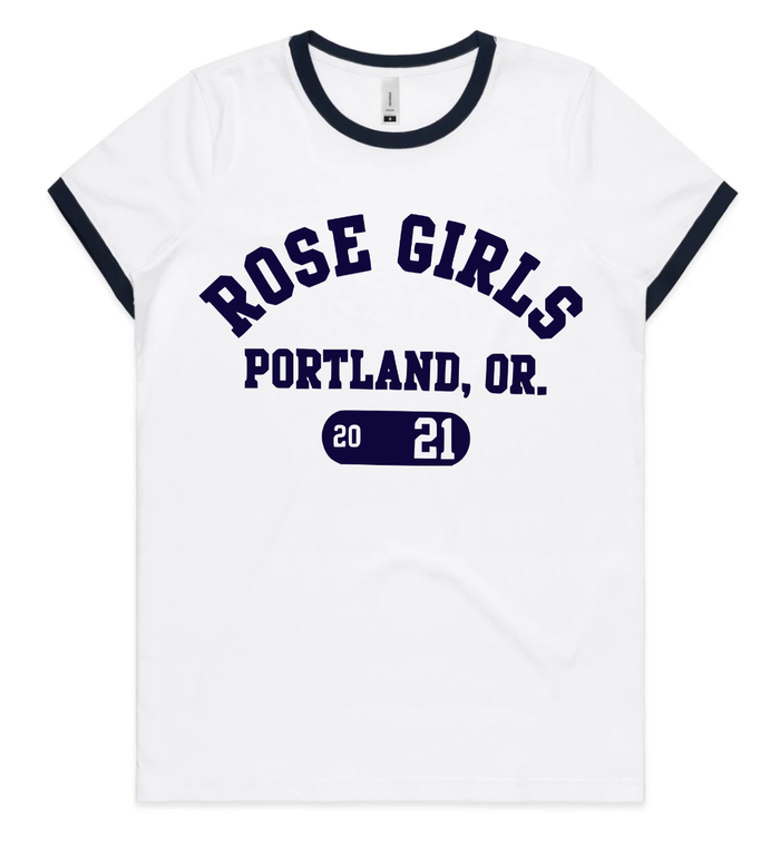 Ringer Tee (Navy)