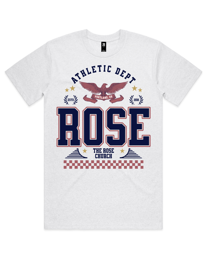 ROSE - Athletic Dept. Tee - White Heather