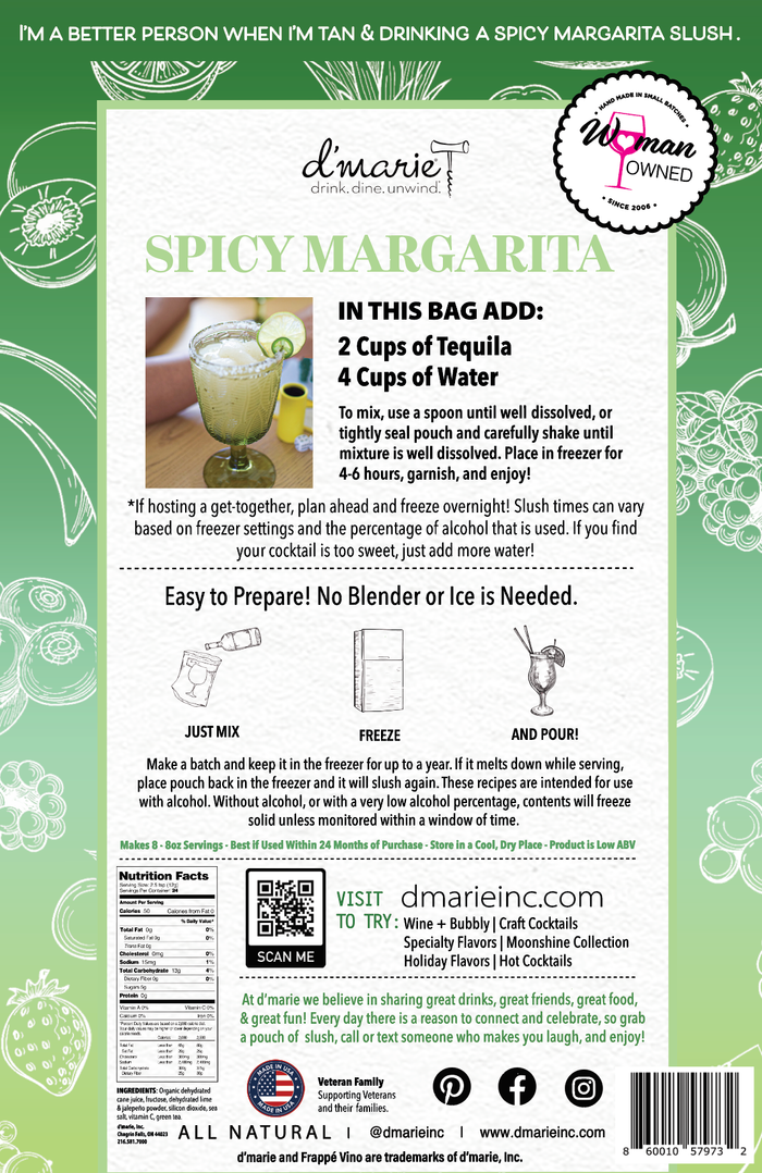 Spicy Margarita - Ready-To-Freeze Cocktail Mix