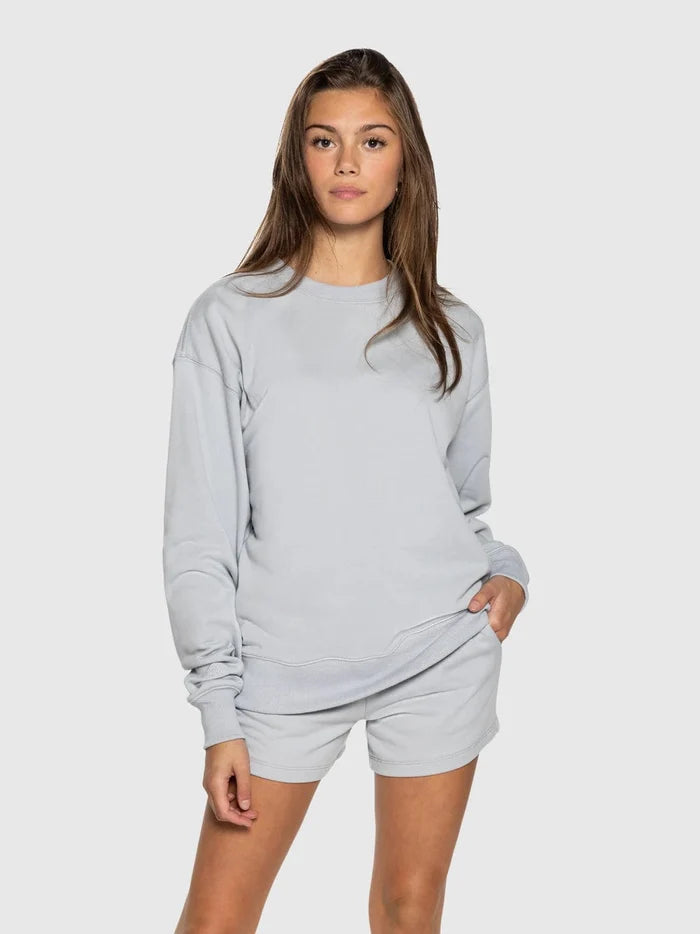 TEAMLTD Ladies Terry Crew Neck Sweatshirt