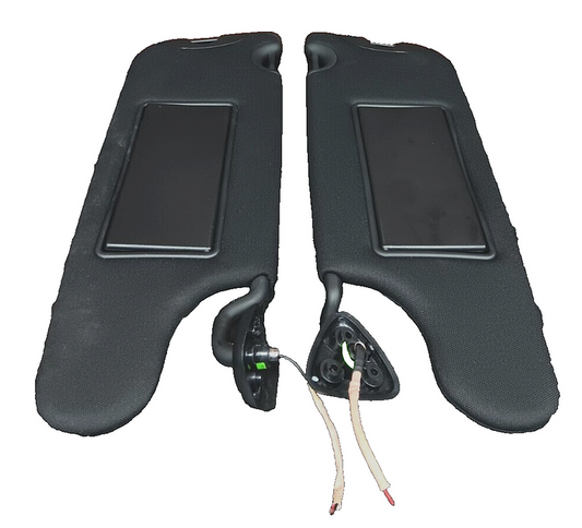 2017-2023 Dodge Challenger Scat Pack Black Extendable Sun Visor Set w/ Mirrors