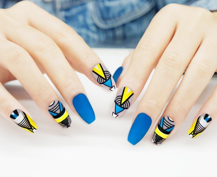 💅24 Matte Press-On Nails – Salon-Style Instant Manicure | Natural Fit Fake Nail Set with Glue-Free Option