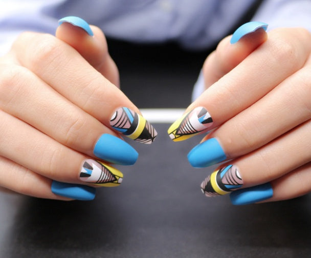 💅24 Matte Press-On Nails – Salon-Style Instant Manicure | Natural Fit Fake Nail Set with Glue-Free Option