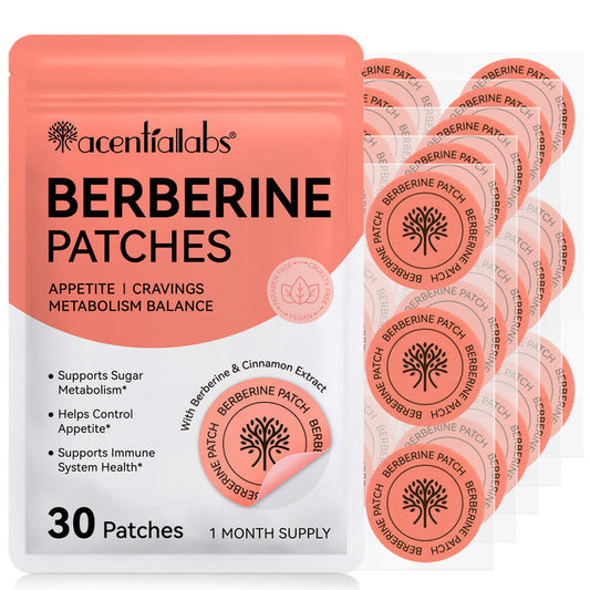 acentiallabs BERBERINE PATCHES APPETITE I CRAVINGS METABOLISM BALANCE