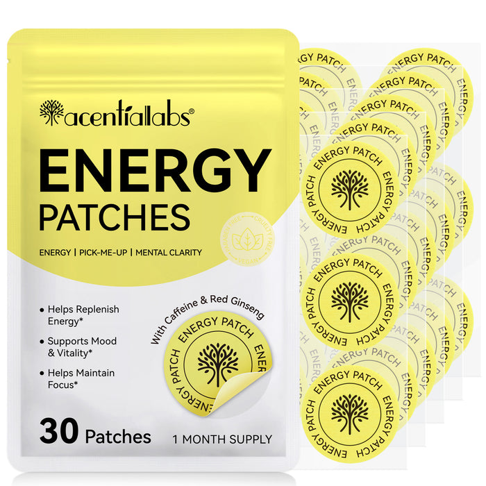 acentiallabs ENERGY PATCHES ENERGY I PICK-ME-UP I MENTAL CLARITY 30 Patches