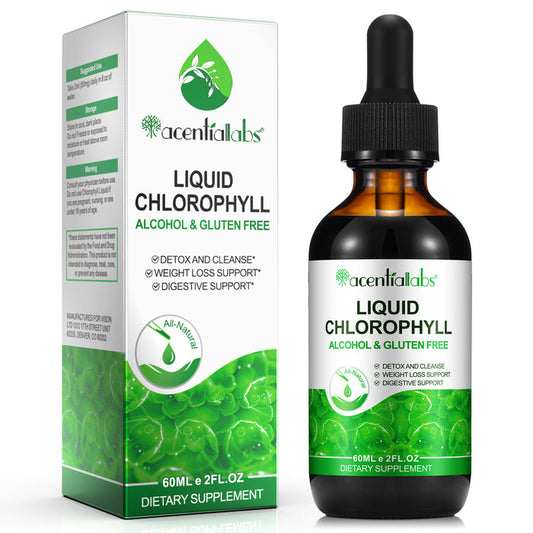 acentiallabs LIQUID CHLOROPHYLL ALCOHOL & GLUTEN FREE Liquid Drops