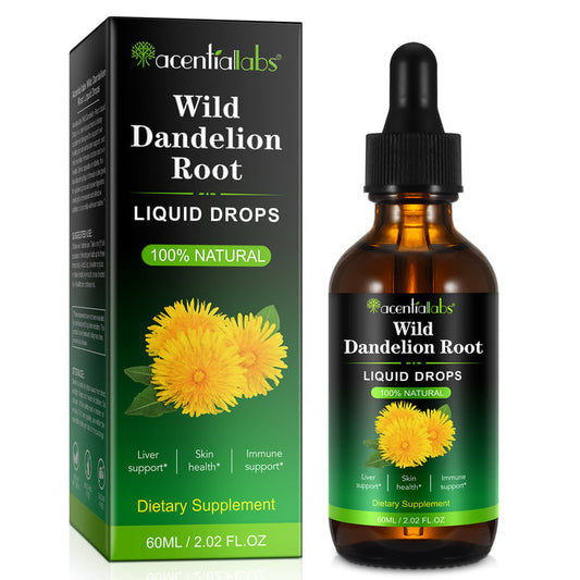 acentiallabs Wild Dandelion Root LIQUID DROPS Dietary Supplement 60ML Liquid Drops