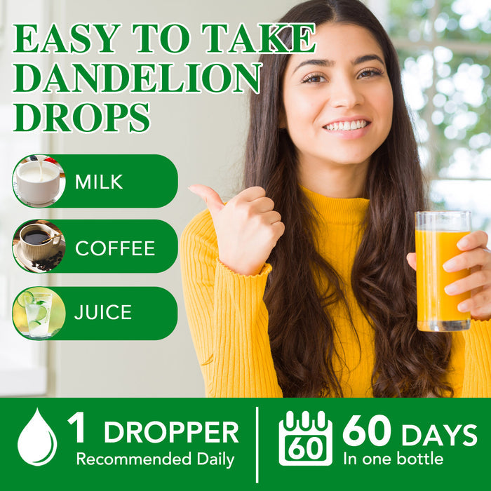 acentiallabs Wild Dandelion Root LIQUID DROPS Dietary Supplement 60ML Liquid Drops