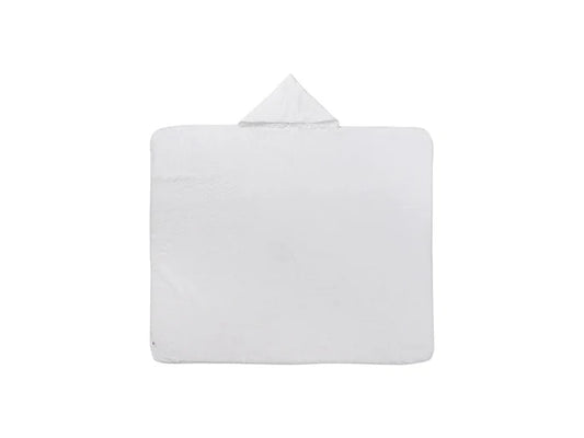Arctic Fleece Lined Sublimation Blanks Microfiber Hooded Blanket (130*150cm/51.18inchx59.05inch)