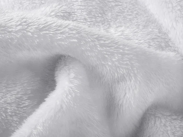 Arctic Fleece Lined Sublimation Microfiber Blanket(Full White, 76*101cm/30inchx 40inch)