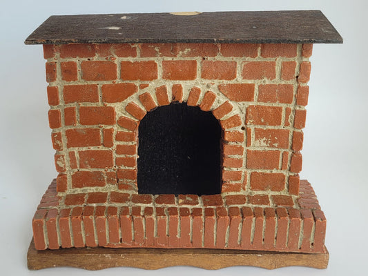 As Is – Handmade Fireplace with Wooden Mantle