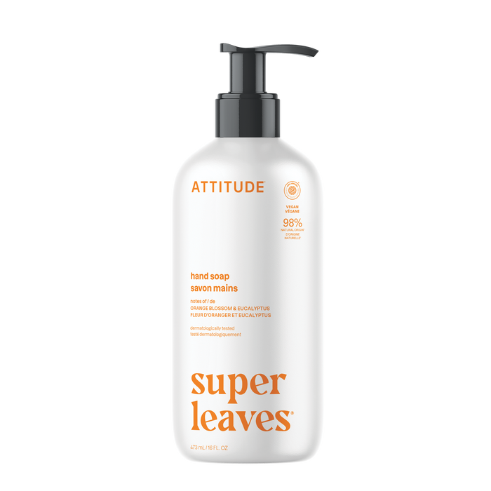Attitude Super Leaves Hand Soap Orange Blossom and Eucalyptus 473ml