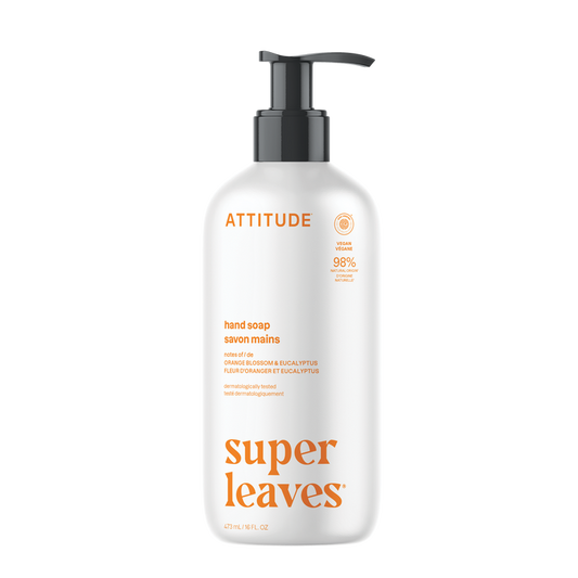 Attitude Super Leaves Hand Soap Orange Blossom and Eucalyptus 473ml