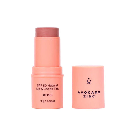 Avocado Zinc SPF50 Natural Lip & Cheek Tint - Rose 9g - L'Organic