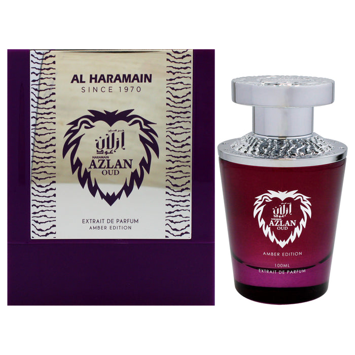Azlan Oud - Amber Edition by Al Haramain for Unisex - 3.33 oz Extrait De Parfum Spray