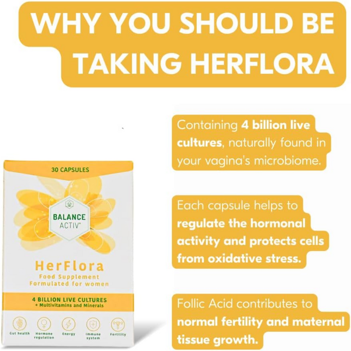 Balance Activ HerFlora Daily Supplement 30 Capsules (Pack of 1) (T)