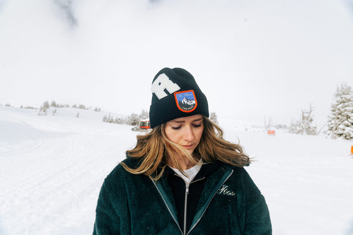 Black Patch Beanie