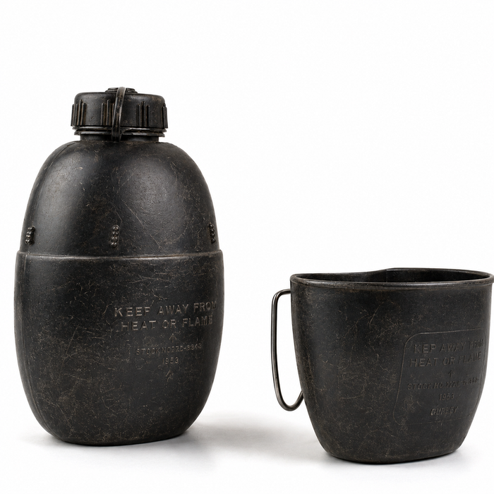 British Military P58 Water Bottle Canteen V2 - cup extra