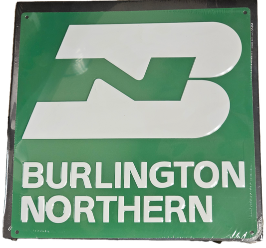 Burlington Northern Metal Sign