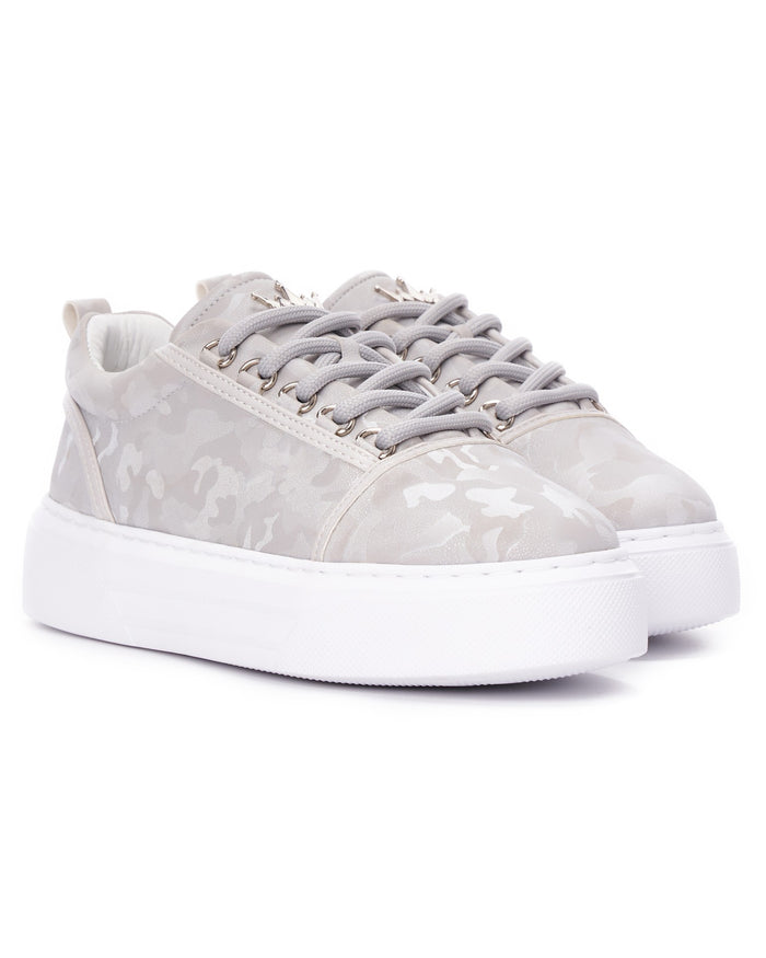 Cercocita Women's Casual Gray Shoes with Crown Camouflage Edition (4)