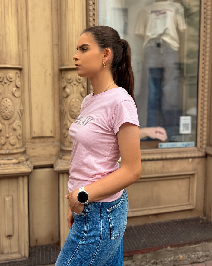 DÁMSKÉ TRIČKO REPLAY S POTISKEM NA HRUDI