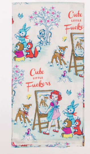 Dishtowel-Cute Little Fuckers