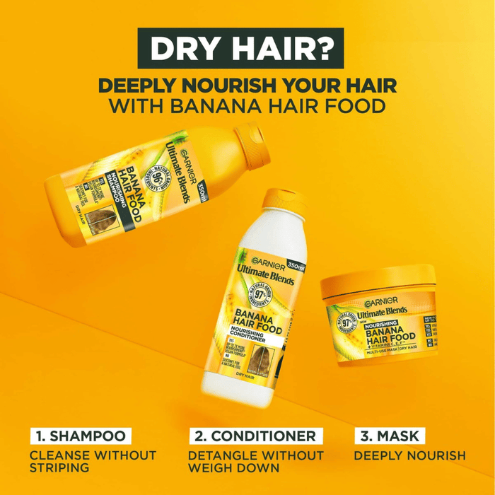 Garnier Ultimate Blends Banana & Coconut Hair Food Shampoo 350ml