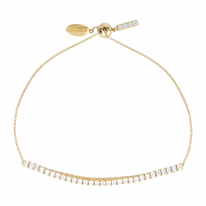 Georgini Bracelet Georgini Iconic Bridal Vera 2mm Bracelet Gold Adjustable Brand