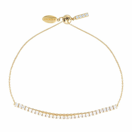 Georgini Bracelet Georgini Iconic Bridal Vera 2mm Bracelet Gold Adjustable Brand