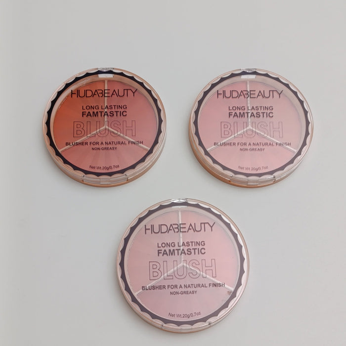 Huda Beauty Long Lasting Famtastic Blush – 3 - in - 1 Natural Finish - Lotshop.pk