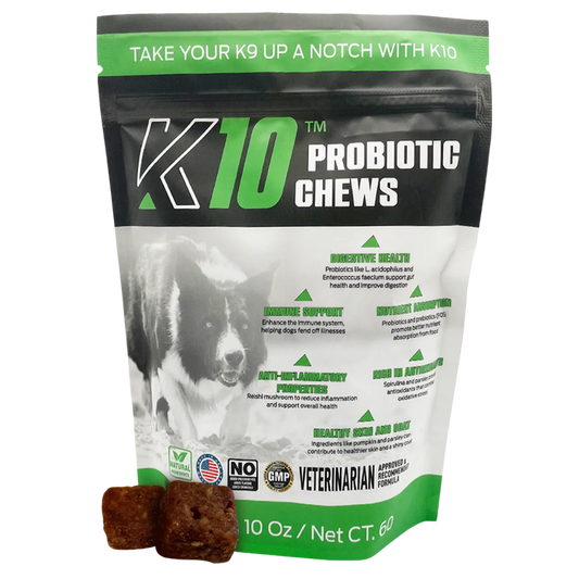 K10 | Canine Probiotic Chews | 60 Count