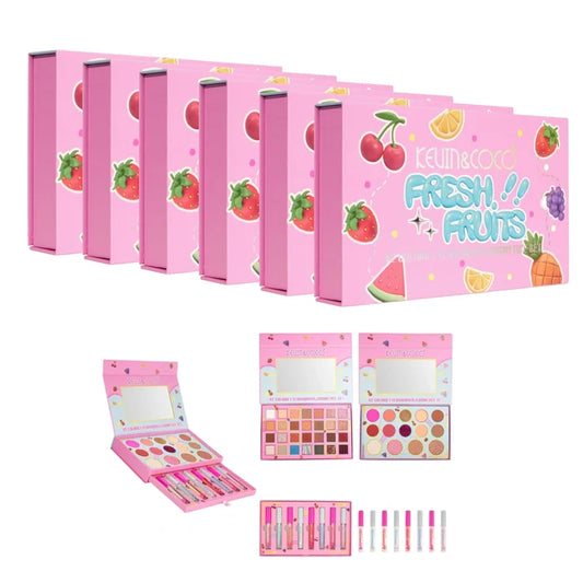 Kevin & Coco - Fresh Fruits 42 Colors Eyeshadow & Cosmetic 6 Set