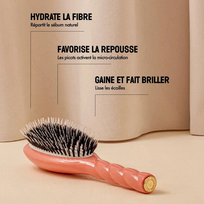 La Bonne Brosse - N.02 The Care & Detangling Hair Brush - Coral Orange