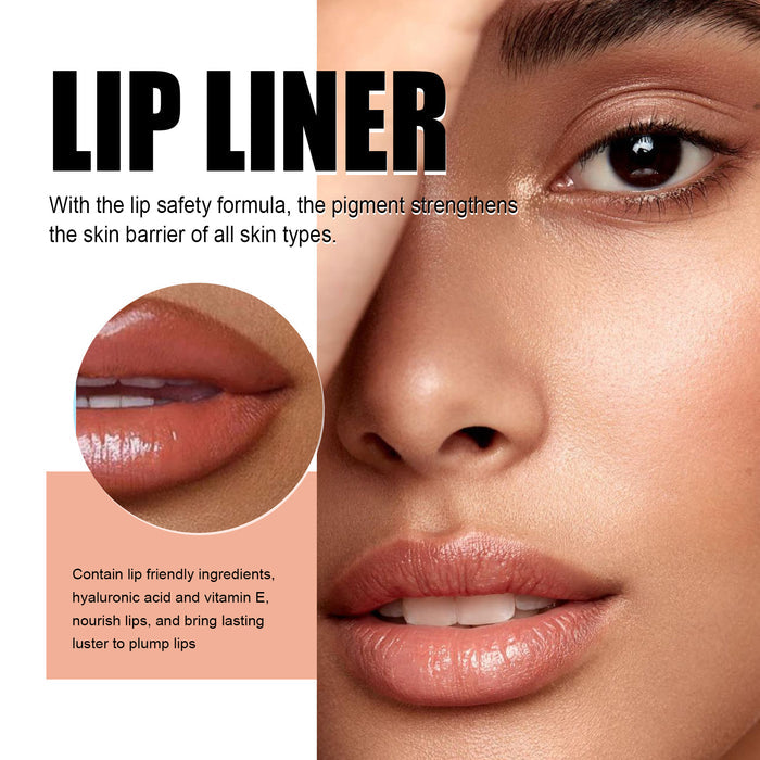 💄 LONG LASTING LIP LINER PEN – DARK BROWN