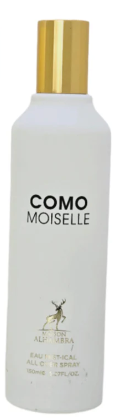 Maison Alhambra Como Moiselle All Over Spray for Women | 5.07 oz Body Spray | Amber Floral Fragrance | Orange, Turkish Rose, Jasmine, Vanilla & White Musk Notes