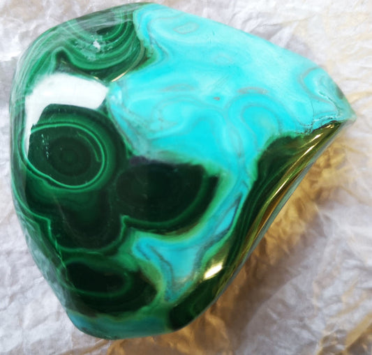 Earthstore® Malachite & Chrysocolla Freeform display (140g 64x54x25mm) Na
