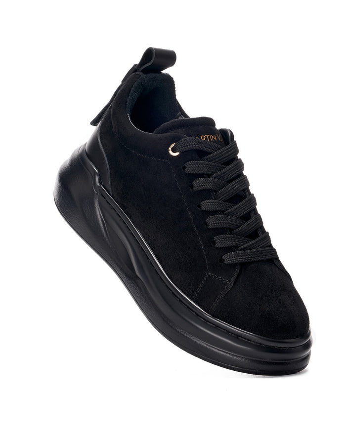 Martin Valen Originals Highrise Women's Belted Full Black Shoes (4)