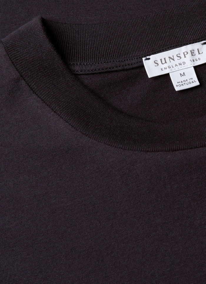 Men's Silk Cotton Cashmere T-shirt in Navy