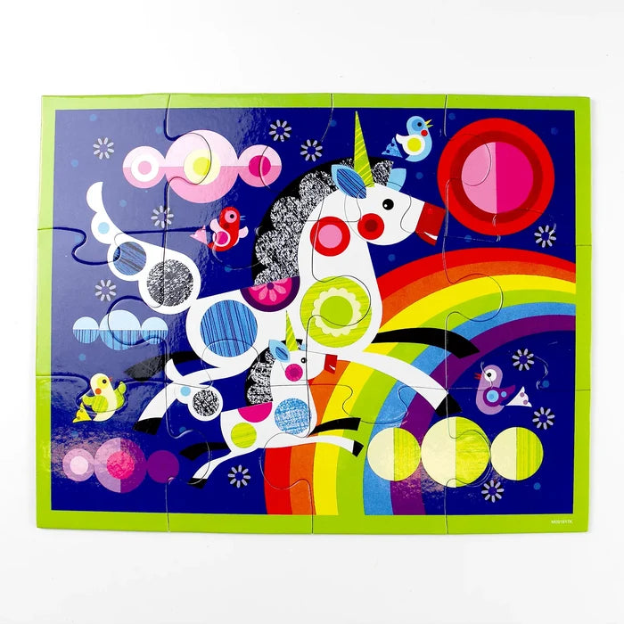 Mudpuppy Unicorns 12-Piece Pouch Puzzle