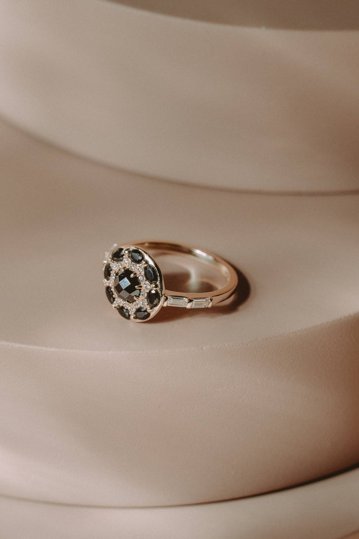 Obsidian Crest Ring
