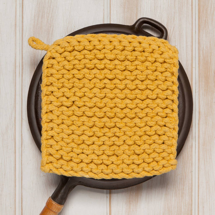 Ochre Knit Potholder | Danica Heirloom