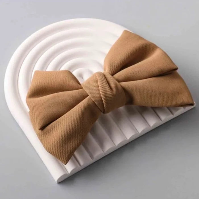 Oversized Fabric Bow Hair Clips – Large Matte Satin Hair Bow Barrette for Women and Girls (AP13290)