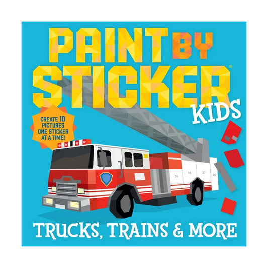 Paint by Sticker Kids: Trucks, Trains & More