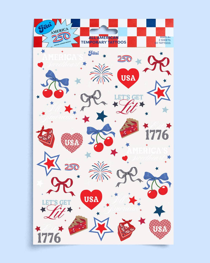 Patriotic Tattoos-America 250 Tattoos |4th of july, usa, temporary