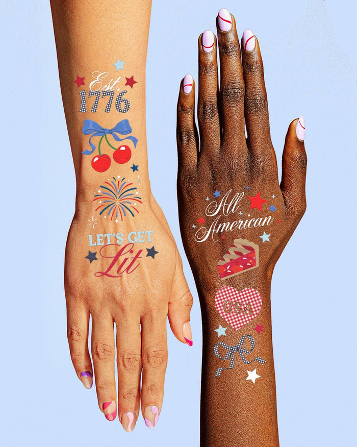 Patriotic Tattoos-America 250 Tattoos |4th of july, usa, temporary