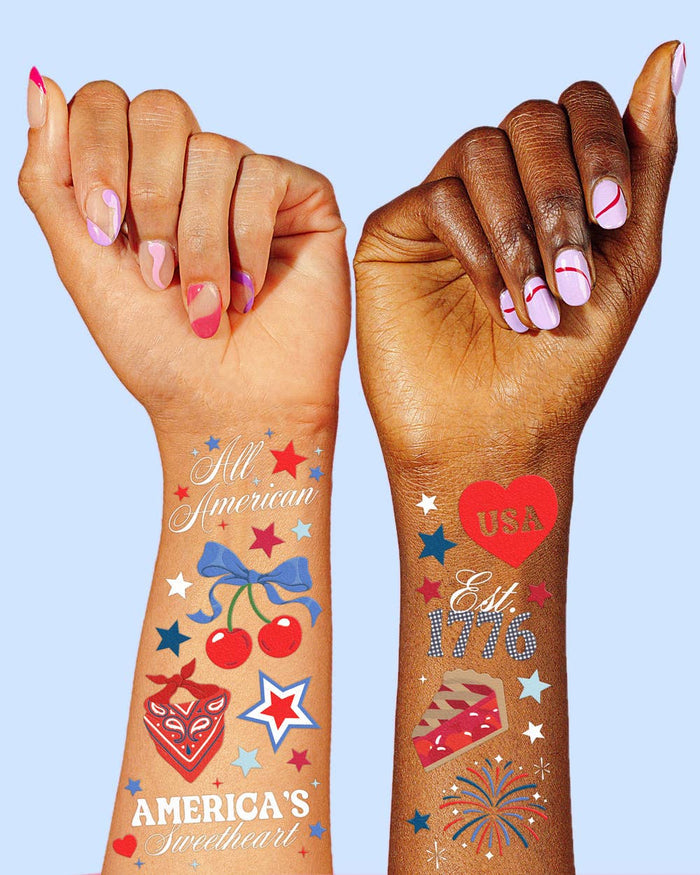 Patriotic Tattoos-America 250 Tattoos |4th of july, usa, temporary